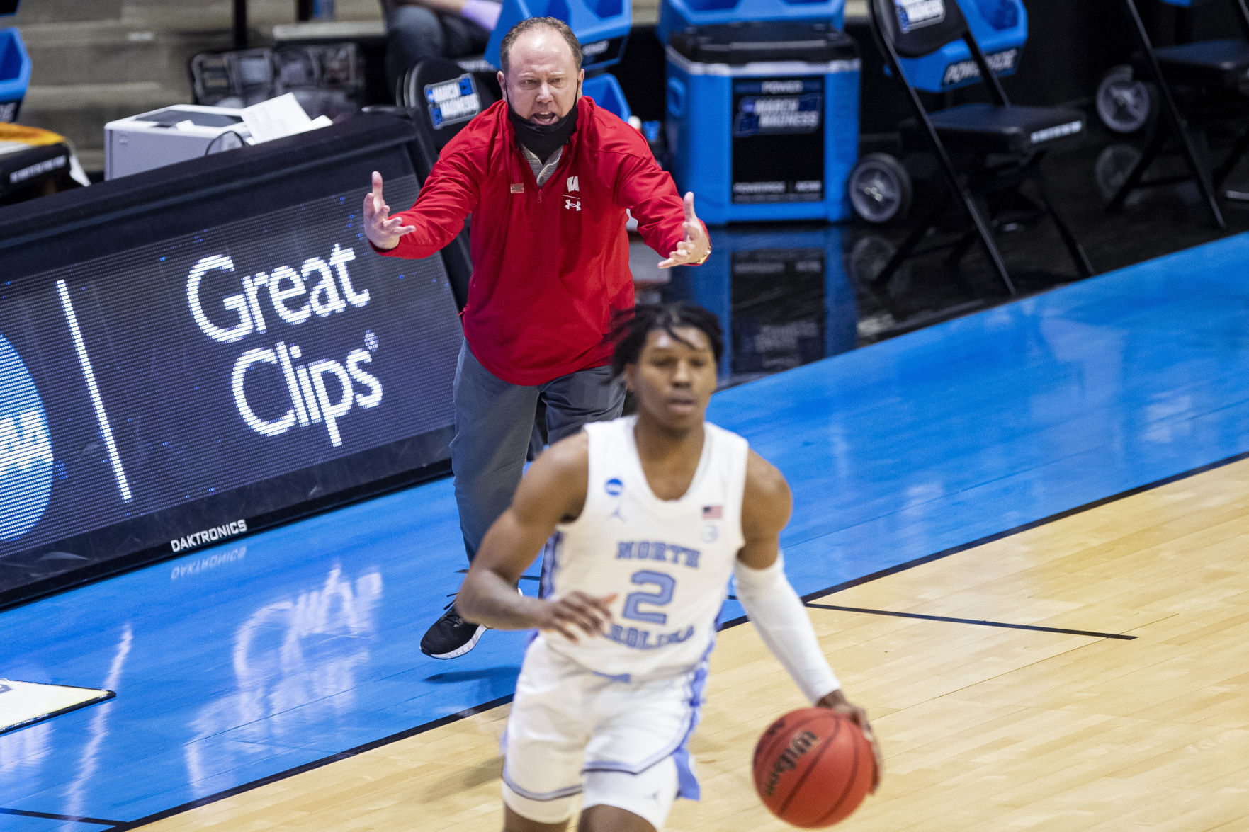 NCAA North Carolina Wisconsin Basketball
